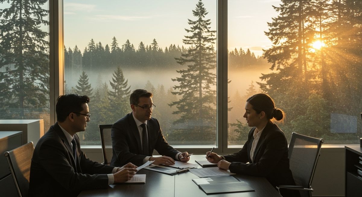 Insurance professionals working in their field