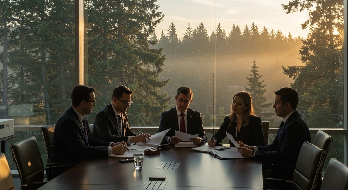 Legal professionals working in their field