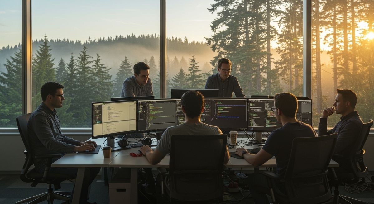 Technology professionals working in their field